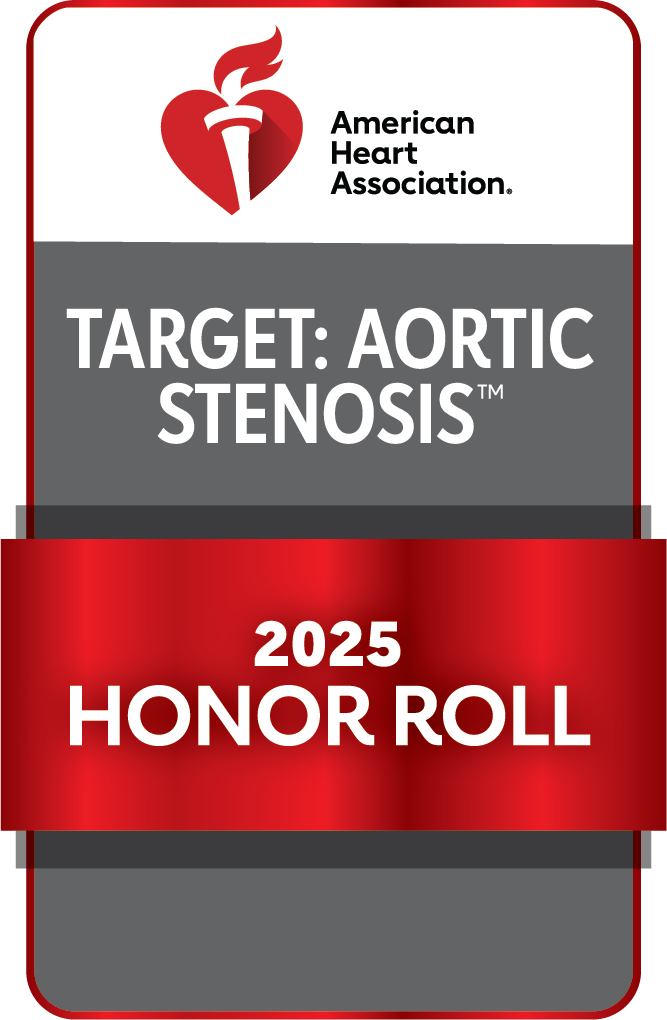 American Heart Association Aortic Stenosis 2025 Honor Roll award