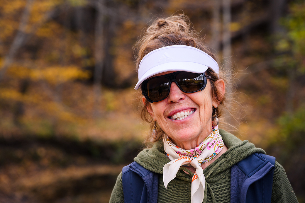 A photo of Cleta outdoors.