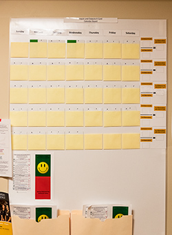 K Card board at MU Health Care's cardiovascular unit