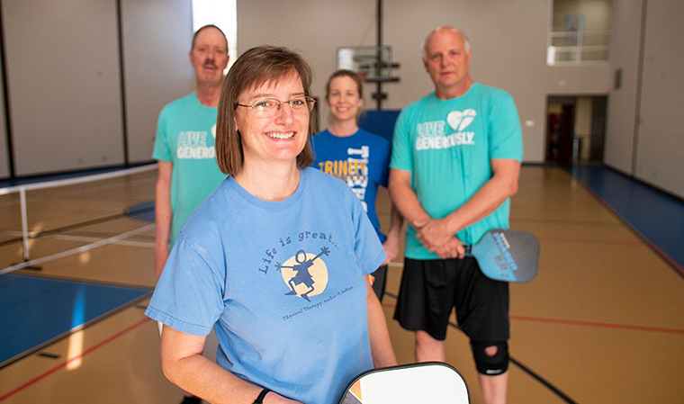 Sonya Kibbee plays pickleball