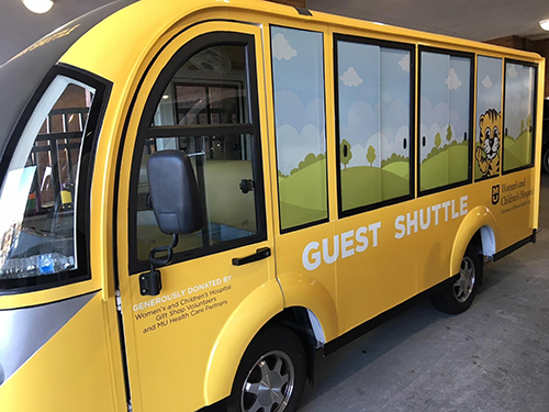 Patient and visitor parking shuttle