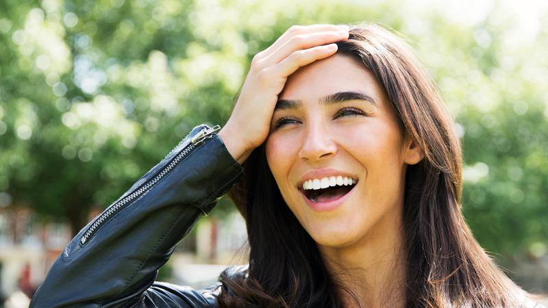 woman looking forgetful