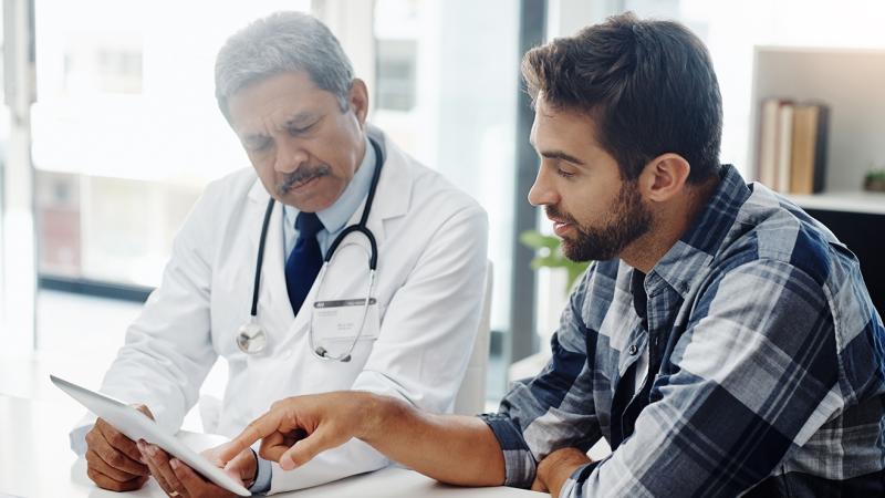 patient and doctor